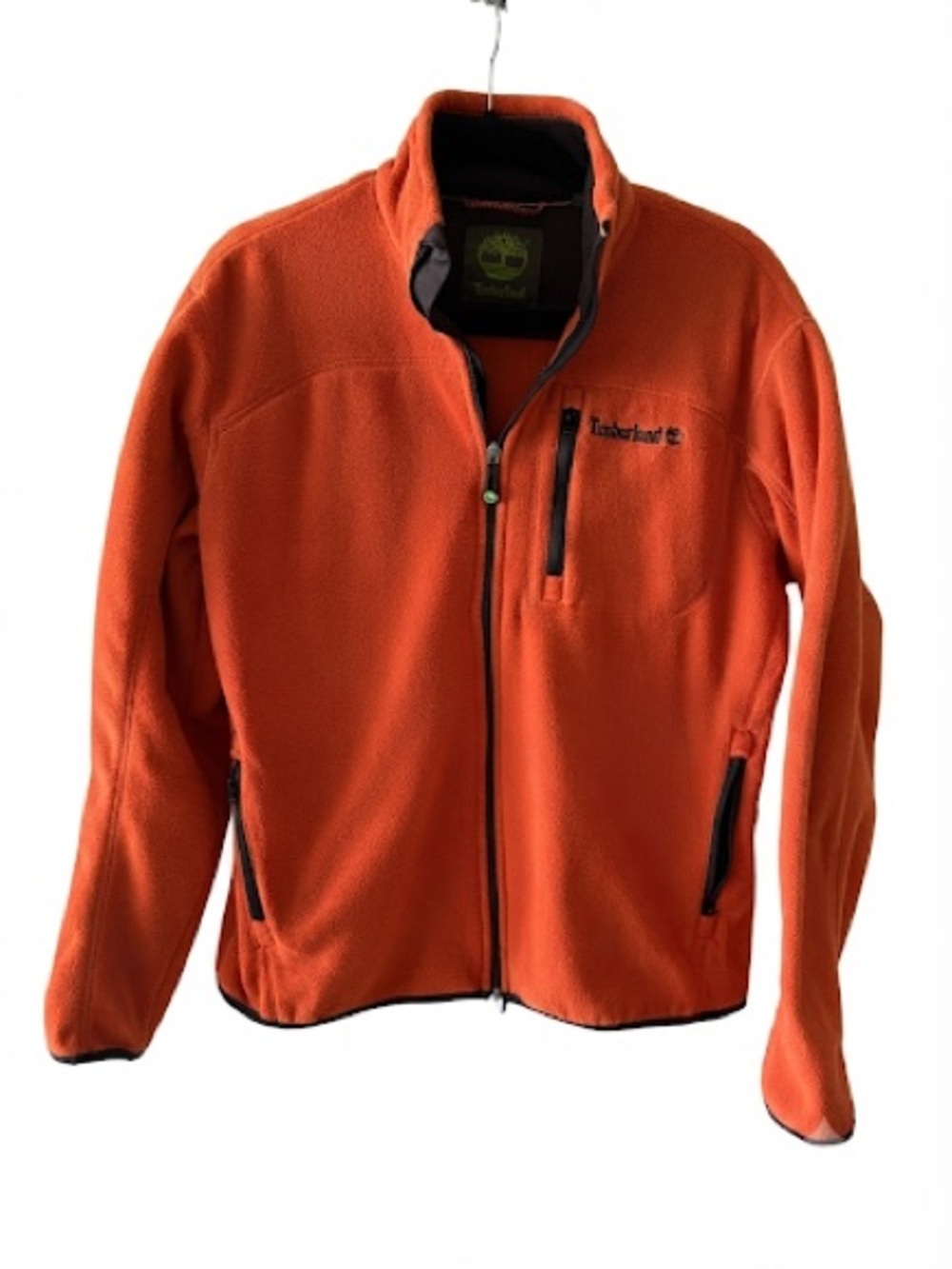 Timberland Orange Fleece Men's Autumn Jacket Full Zip Size M - Picture 6 of 7